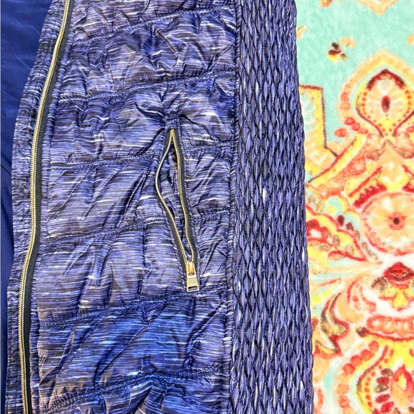 Workshop Republic/ Navy w Dark Purple vibes- Workshop Texured Puffer Vest  Sz Sm - Picture 16 of 16